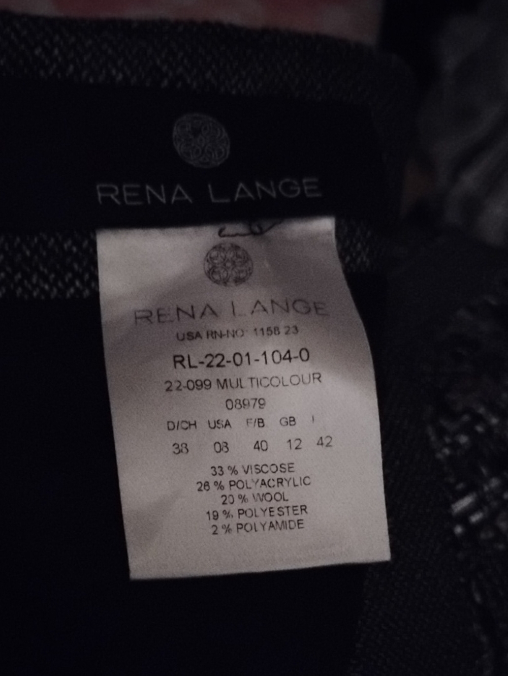 RARE Rena Lange 6/8 Tailored Fantasy Tweed Boucle Detail Peplum Gray Skirt Suit - Picture 13 of 14